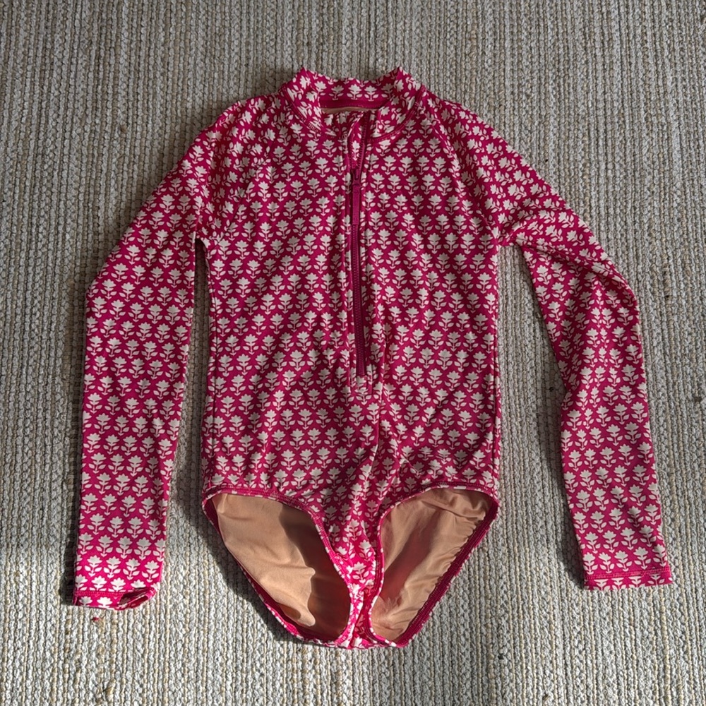 Never worn- Jcrew girls swimsuit UV protection